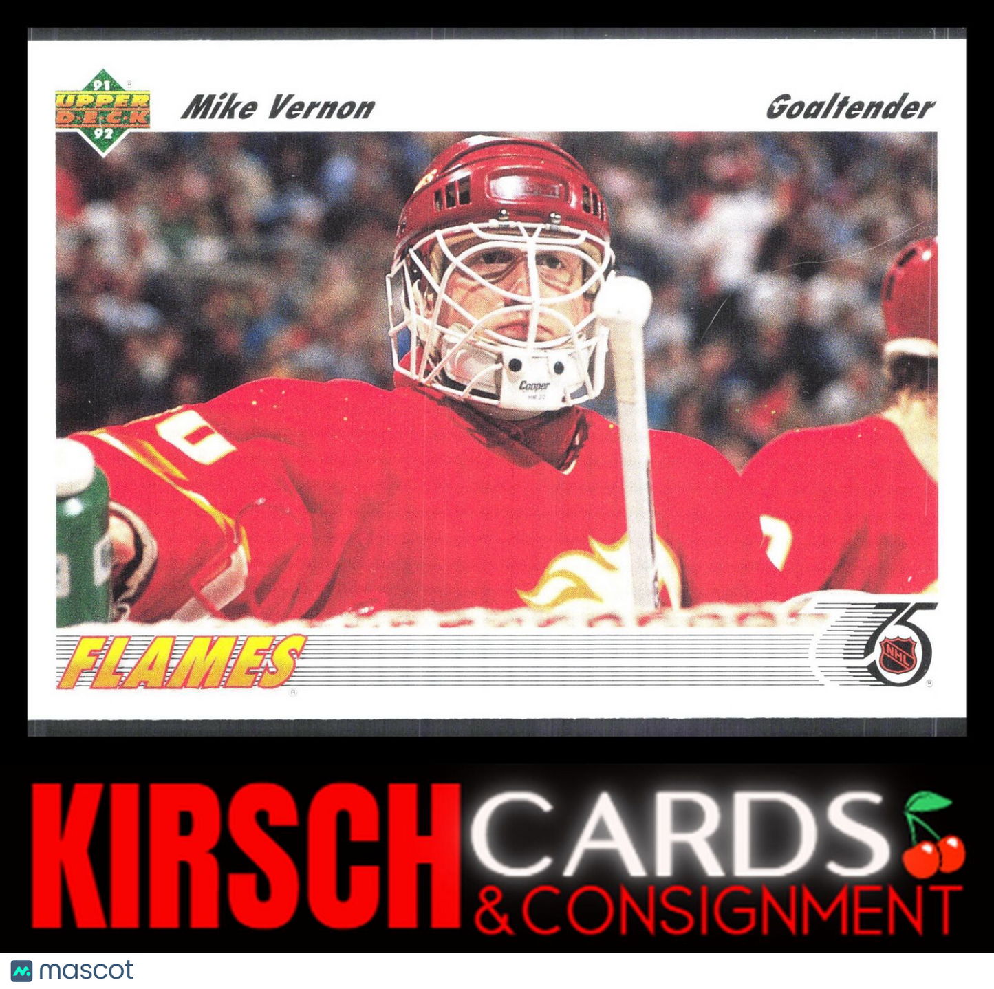 Mike Vernon 1991-92 Upper Deck #163 Calgary Flames