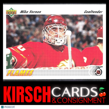 Mike Vernon 1991-92 Upper Deck #163 Calgary Flames