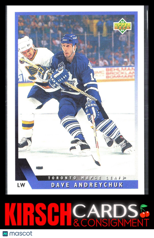 Dave Andreychuk 1993-94 Upper Deck #86 Toronto Maple Leafs