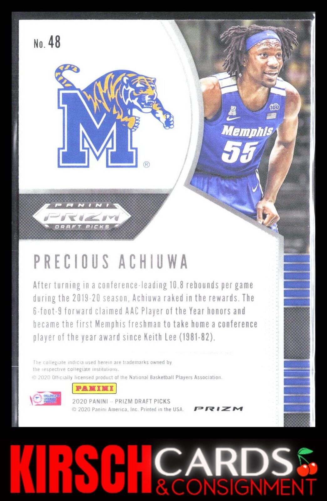 Precious Achiuwa 2020 2020 Panini Prizm Draft Picks Collegiate #48 Pink Ice