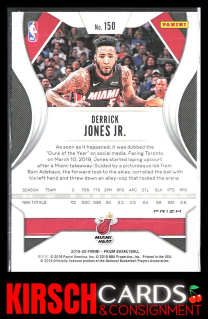 Derrick Jones Jr. 2019 2019-20 Panini Prizm #150 Prizms Silver Miami Heat