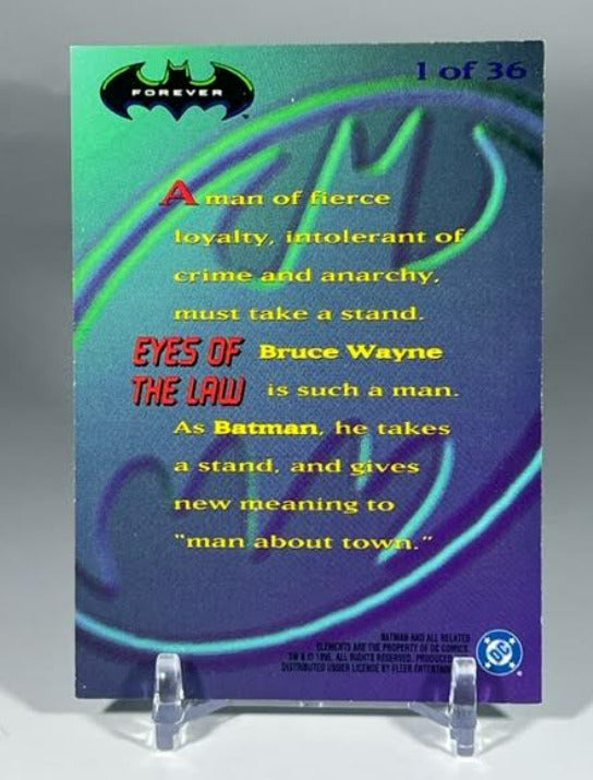 1995 Fleer Ultra Batman Forever Holograms #1 EYES OF THE LAW