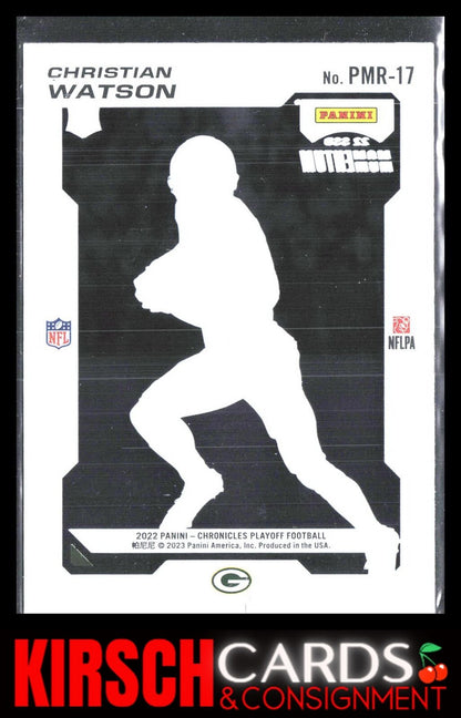 Christian Watson 2022 Panini Chronicles #PMR-17 Playoff Momentum Rookies