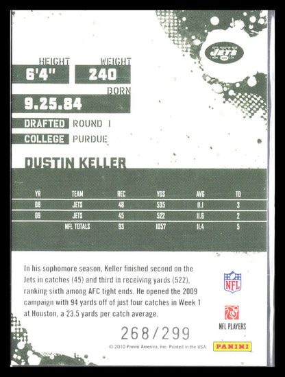 Dustin Keller 2010 Score #201    New York Jets