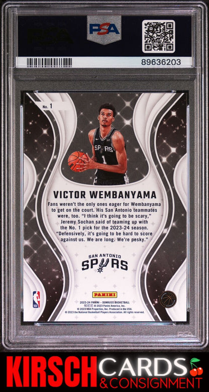 Victor Wembanyama 2023 Panini Donruss Magicians #1 PSA 9 Spurs