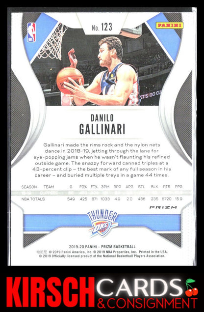 Danilo Gallinari 2019 2019-20 Panini Prizm #123 Prizms Green