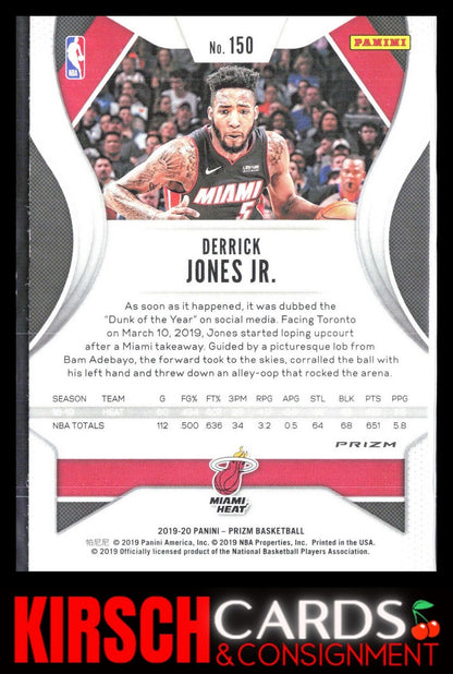 Derrick Jones Jr. 2019 2019-20 Panini Prizm #150 Prizms Green Miami Heat