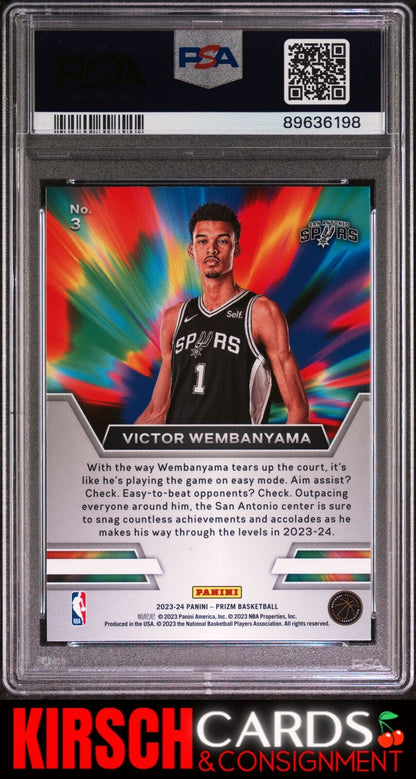 Victor Wembanyama 2023 Panini Prizm Instant Impact #3 Instant Impact PSA 10