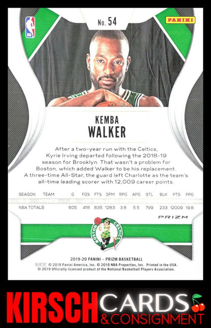 Kemba Walker 2019 2019-20 Panini Prizm #54 Prizms Green Boston Celtics