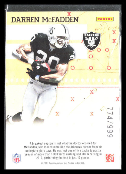 Darren McFadden 2011 Donruss Elite #7    Oakland Raiders