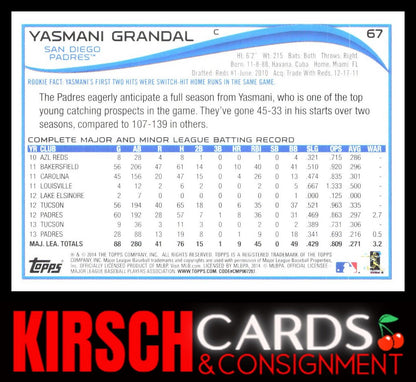 Yasmani Grandal 2014 2014 Topps #67 Green San Diego Padres