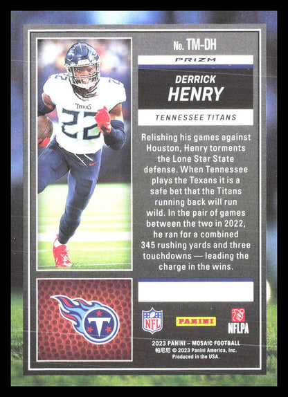 Derrick Henry 2023 Panini Mosaic #TM-DH Touchdown Masters Prizm Mosaic    ()