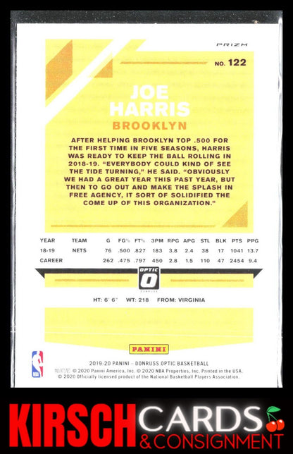 Joe Harris 2019 2019-20 Donruss Optic #122 Hyper Pink Brooklyn Nets