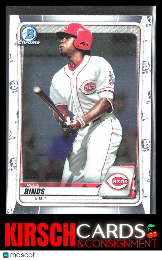 Rece Hinds 2020 Bowman #BCP-41 Chrome Prospects Cincinnati Reds