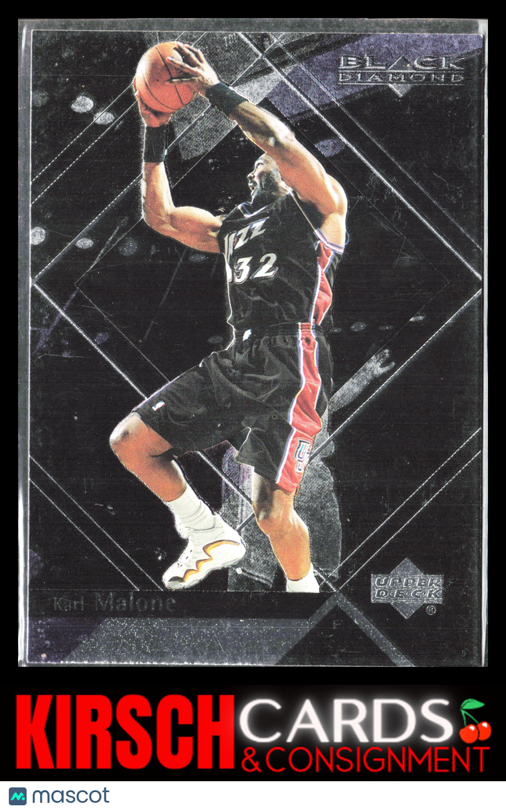 Karl Malone 1999-00 Upper Deck Black Diamond #82 Utah Jazz