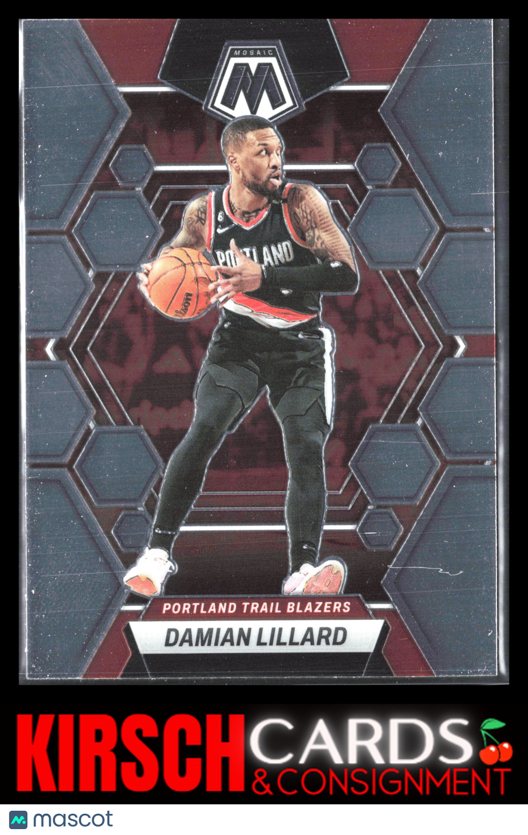 Damian Lillard 2022-23 Panini Mosaic #38 Portland Trail Blazers