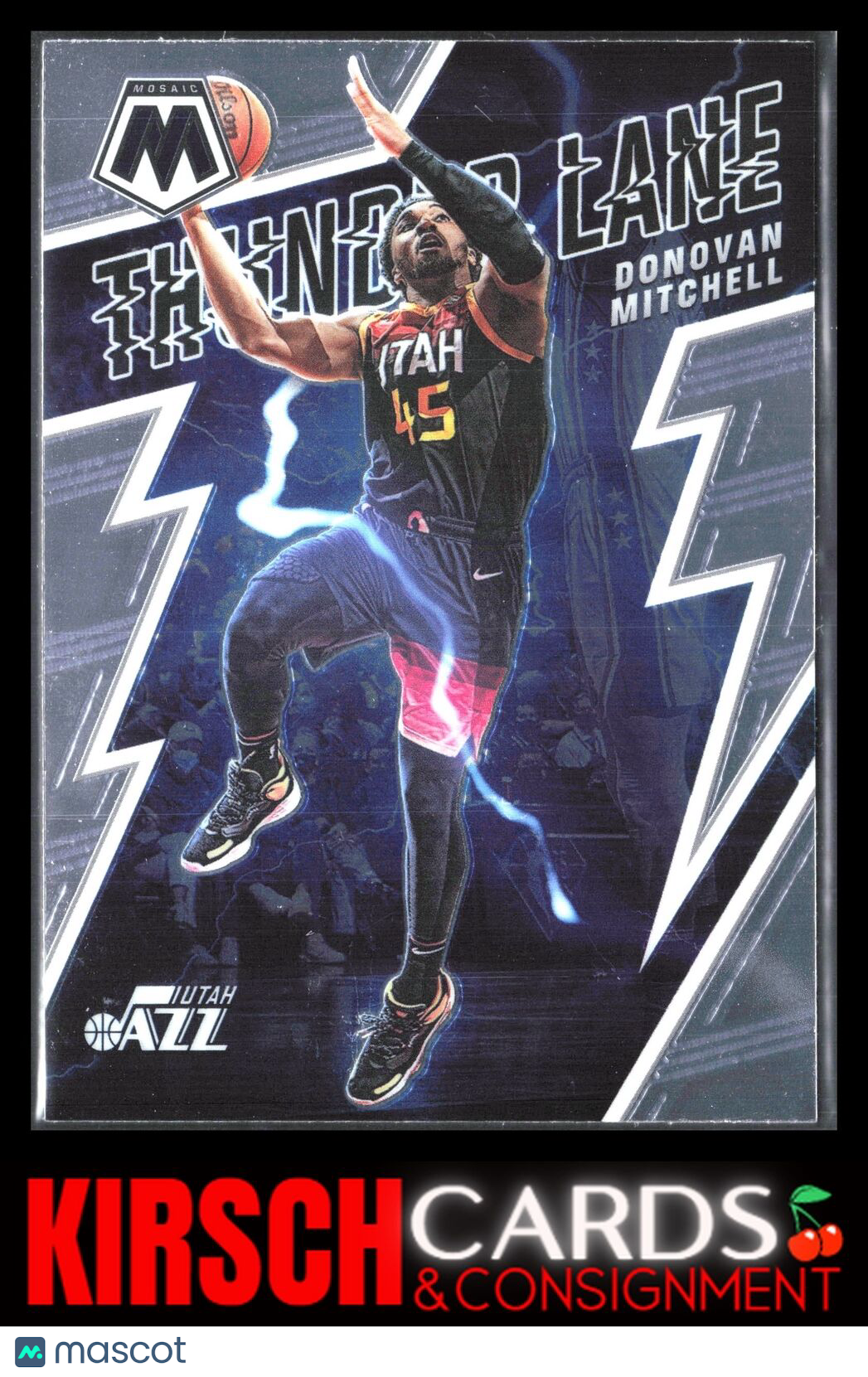 Donovan Mitchell 2021-22 Panini Mosaic #4 Thunder Lane Utah Jazz