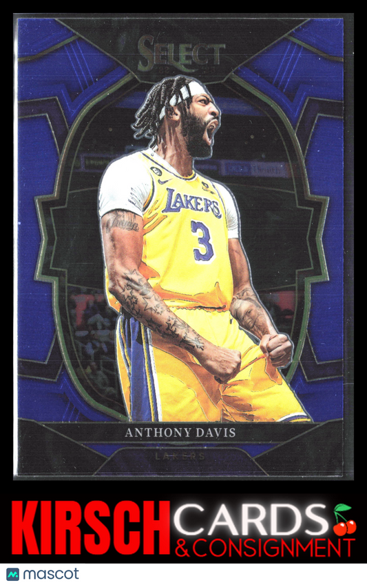 Anthony Davis 2022-23 Panini Select #17 Blue (Retail Base) Los Angeles Lakers