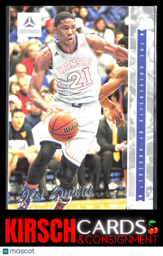 Joel Embiid 2022 Panini Chronicles Draft Picks #50 Luminance Kansas Jayhawks