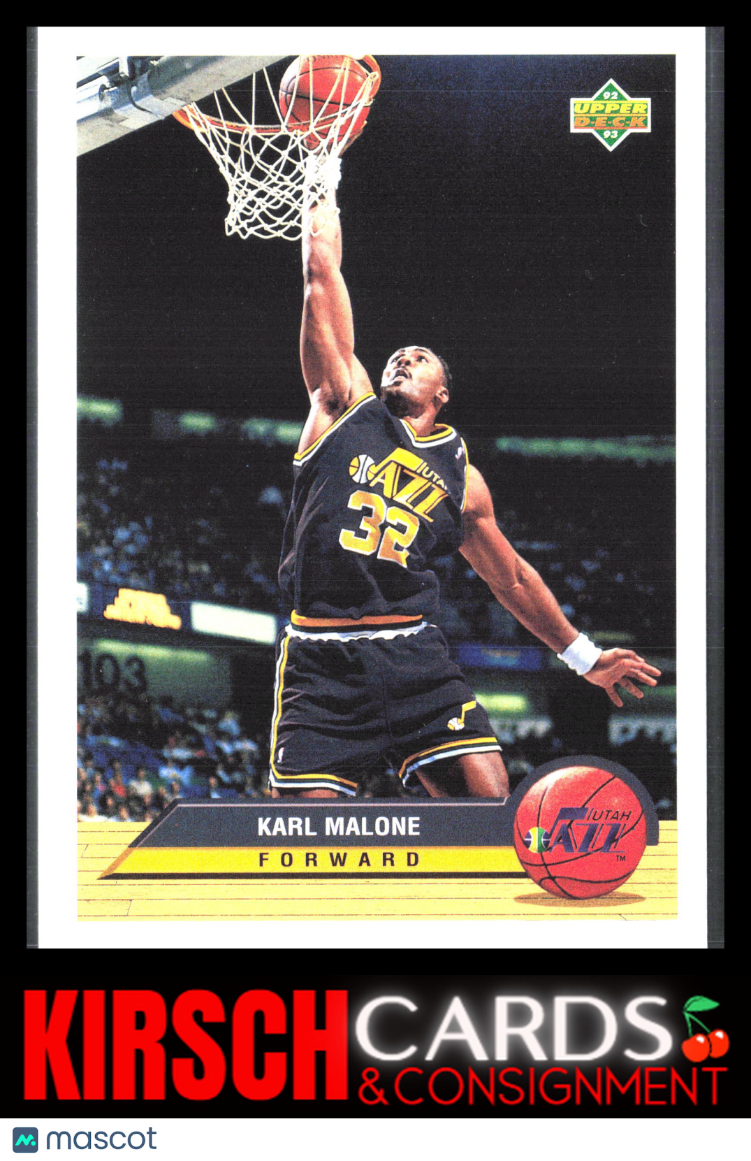 Karl Malone 1992-93 Upper Deck McDonald's #P40 Utah Jazz