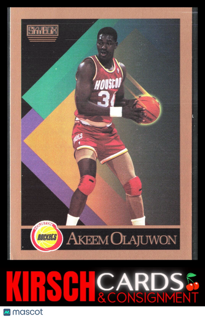 Akeem Olajuwon 1990-91 SkyBox #110 Houston Rockets