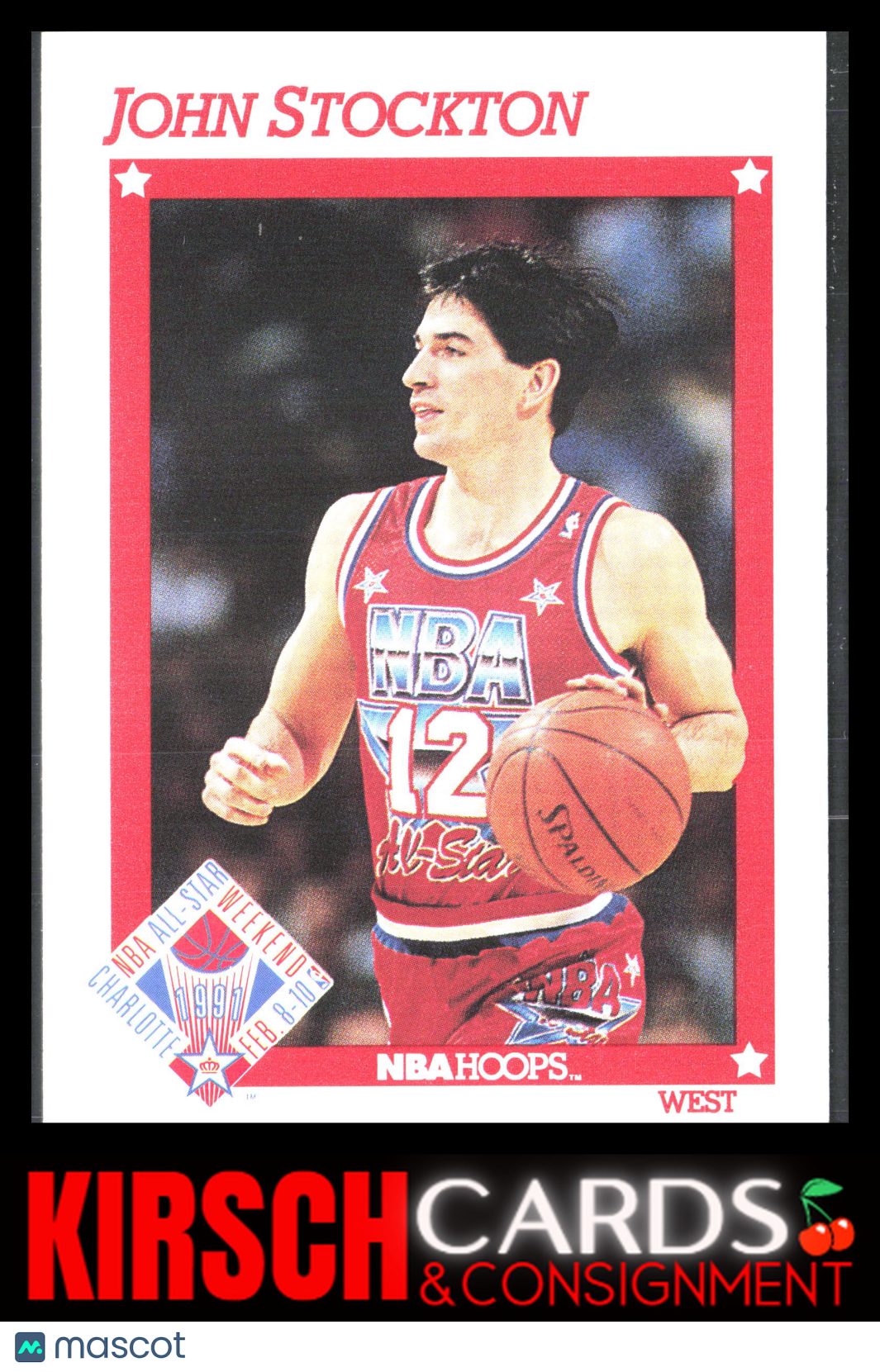 John Stockton 1991-92 Hoops #271 Utah Jazz