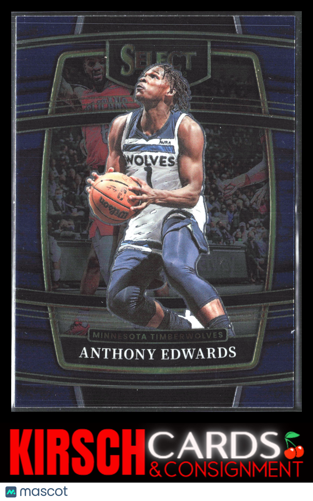 Anthony Edwards 2021-22 Panini Select #49 Blue (Retail Base) Minnesota