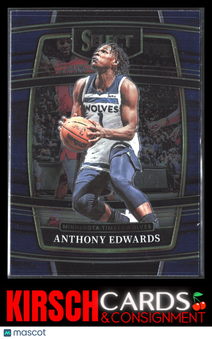 Anthony Edwards 2021-22 Panini Select #49 Blue (Retail Base) Minnesota