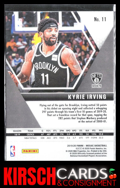 Kyrie Irving 2019-20 Panini Mosaic #11 Brooklyn Nets