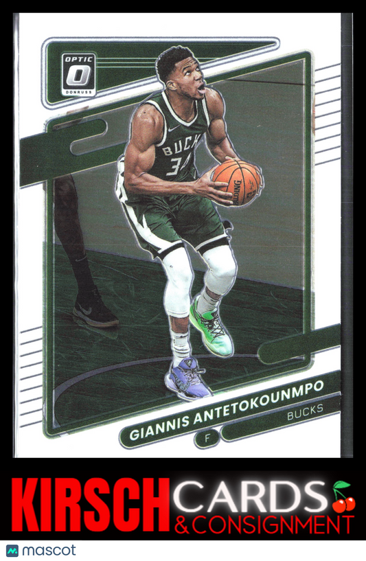 Giannis Antetokounmpo 2021-22 Donruss Optic #31 Milwaukee Bucks