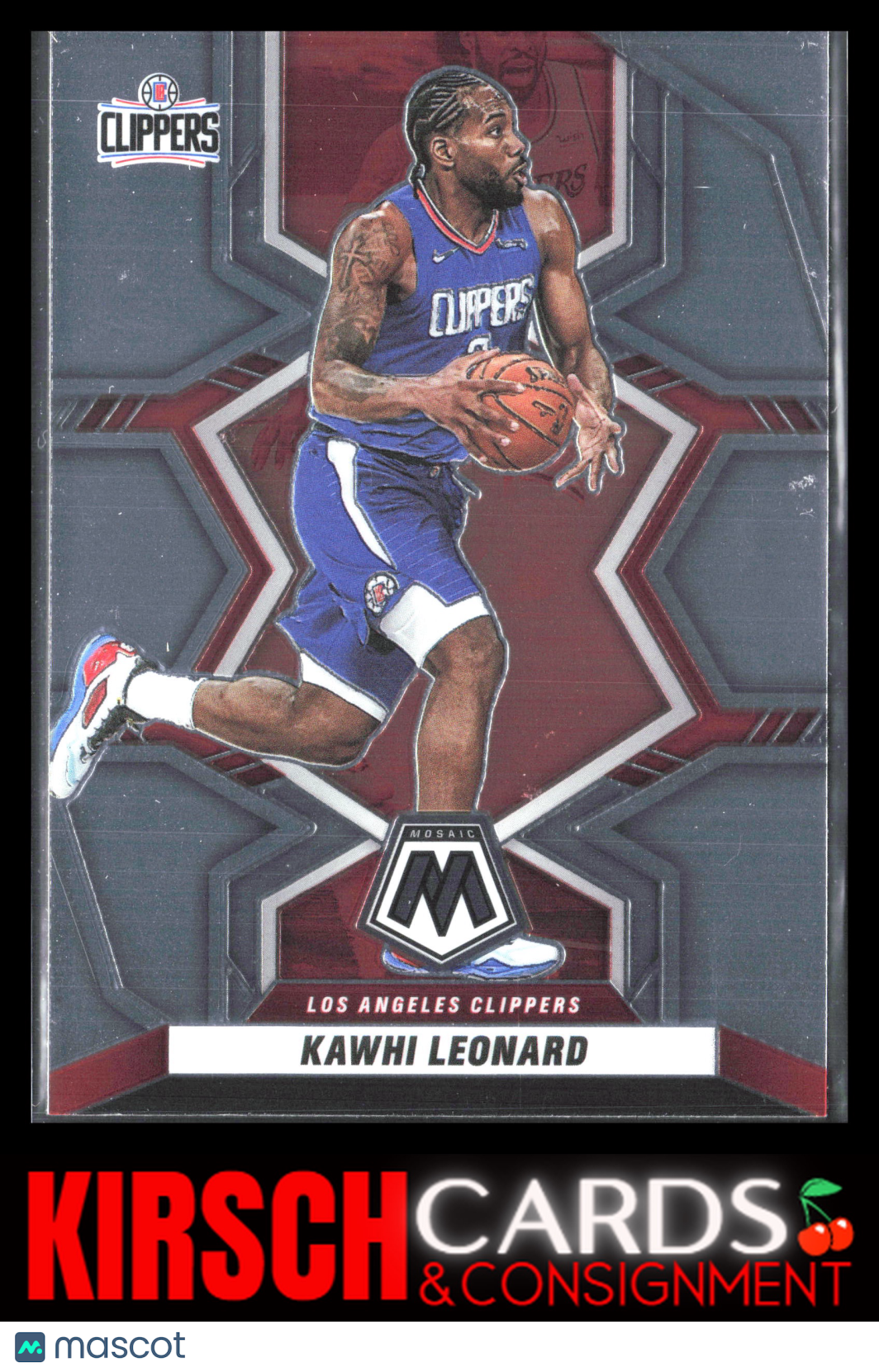 Kawhi Leonard 2021-22 Panini Mosaic #141 Los Angeles Clippers