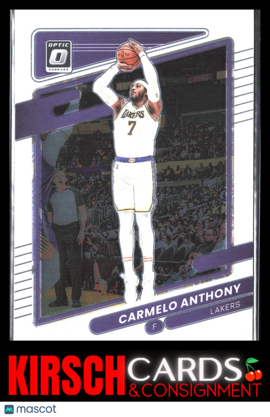 Carmelo Anthony 2021-22 Donruss Optic #109 Los Angeles Lakers