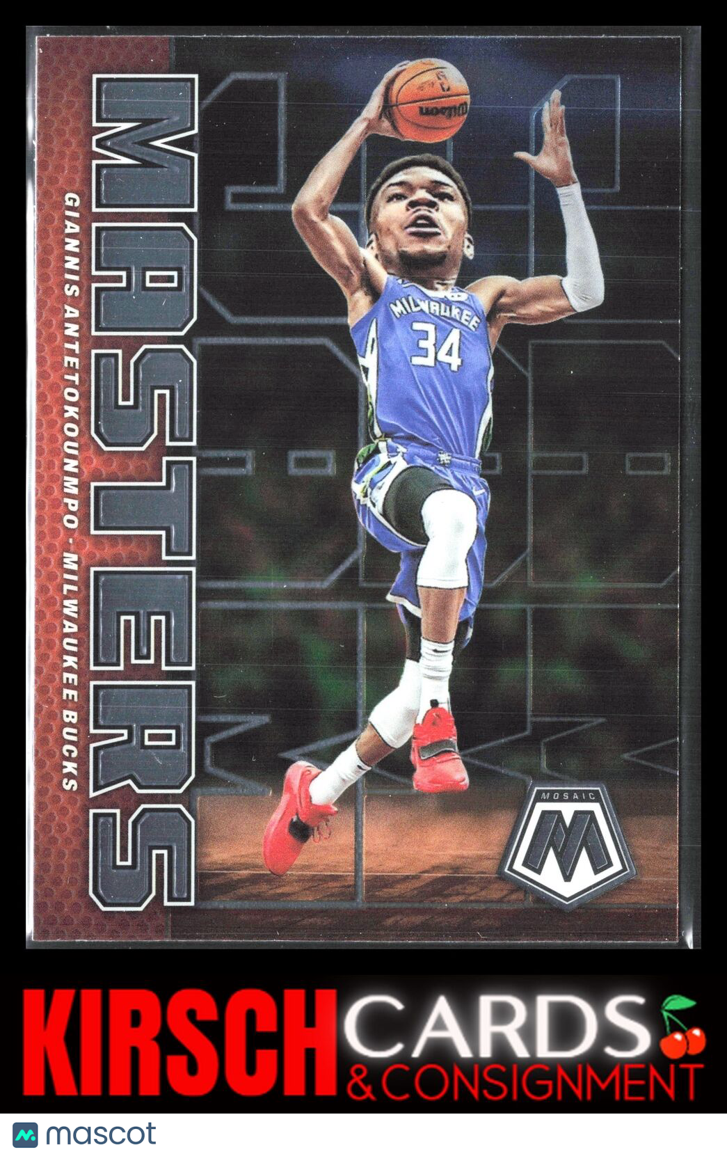 Giannis Antetokounmpo 2022-23 Panini Mosaic #2 Jam Masters Milwaukee Bucks