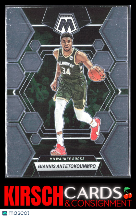 Giannis Antetokounmpo 2022-23 Panini Mosaic #15 Milwaukee Bucks