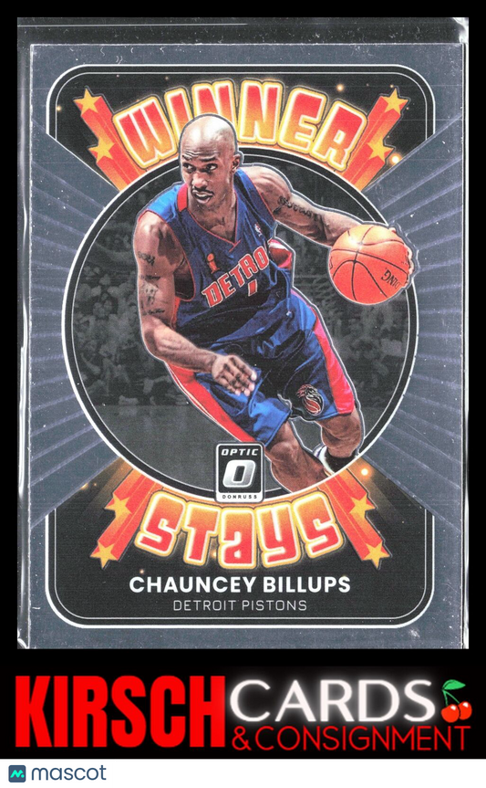 Chauncey Billups 2021-22 Donruss Optic #8 Winner Stays Detroit Pistons