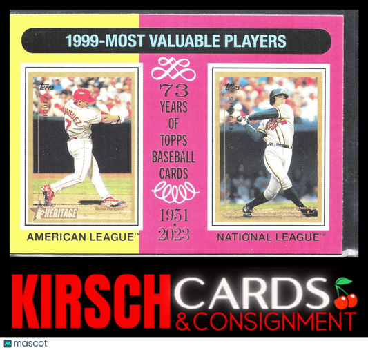 1999 MVPs (Ivan Rodriguez / Chipper Jones) 2024 Topps Heritage #201