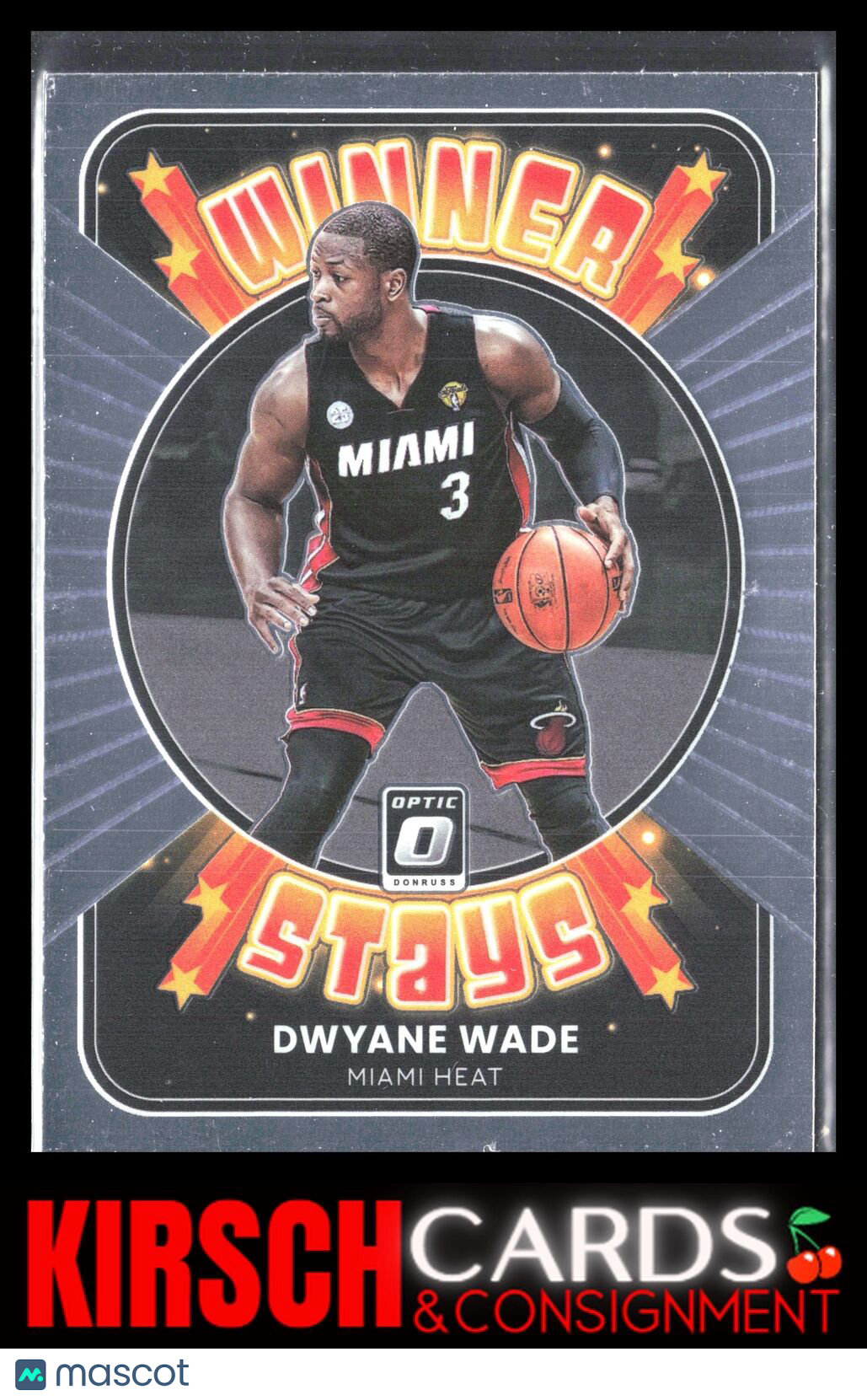 Dwyane Wade 2021-22 Donruss Optic #10 Winner Stays Miami Heat