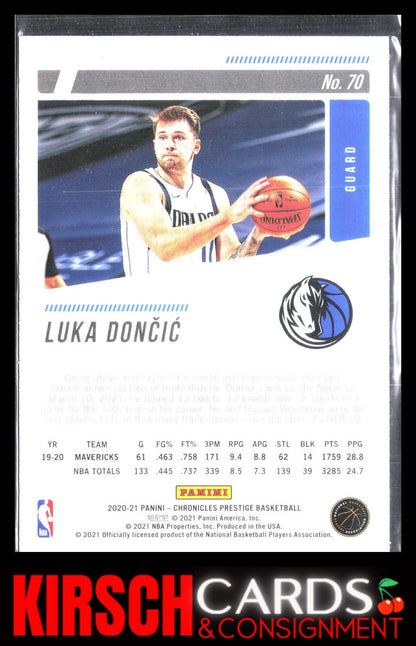 Luka Doncic 2020-21 Panini Chronicles #70 Dallas Mavericks