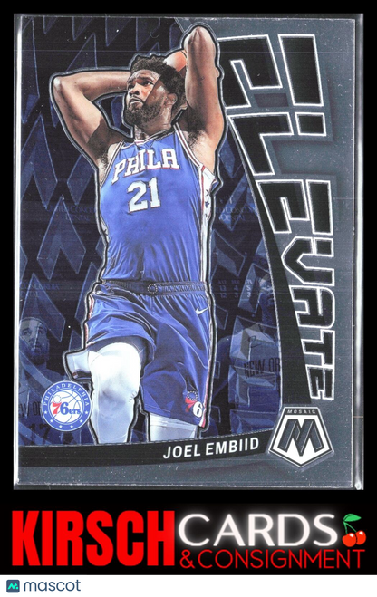 Joel Embiid 2022-23 Panini Mosaic #12 Elevate Philadelphia 76ers