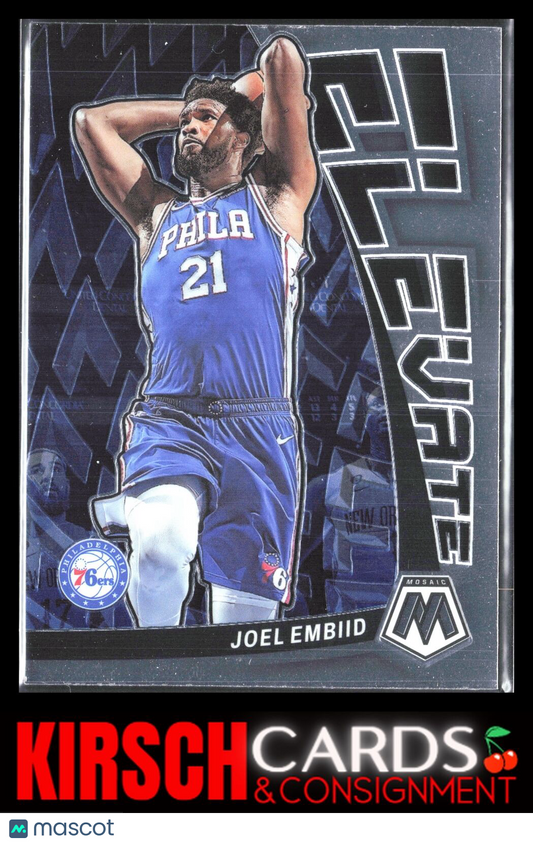 Joel Embiid 2022-23 Panini Mosaic #12 Elevate Philadelphia 76ers