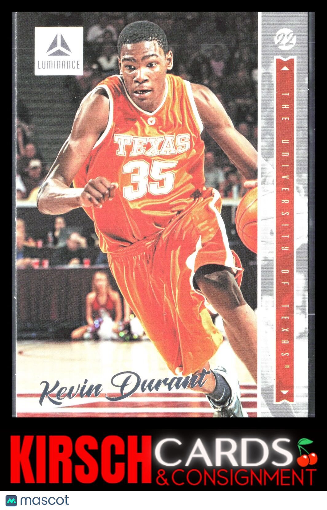 Kevin Durant 2022 Panini Chronicles Draft Picks #47 Luminance Texas Longhorns