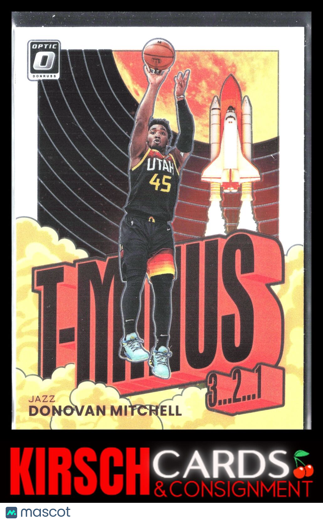 Donovan Mitchell 2021-22 Donruss Optic #5 T-Minus 3...2...1... Utah Jazz