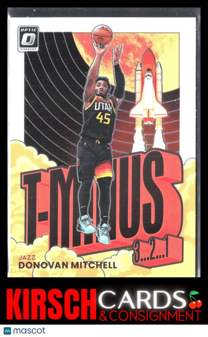 Donovan Mitchell 2021-22 Donruss Optic #5 T-Minus 3...2...1... Utah Jazz