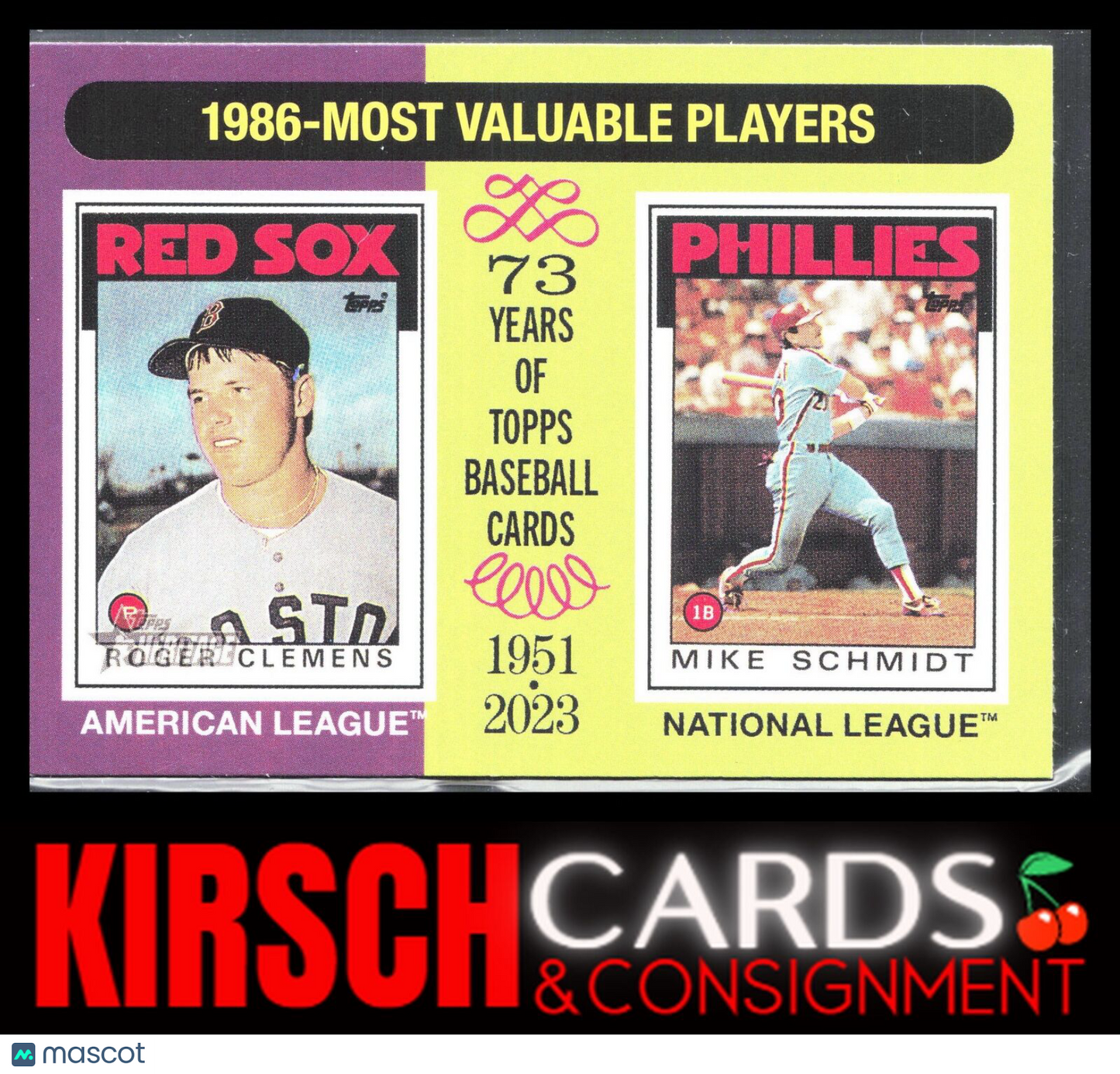 1986 MVPs (Roger Clemens / Mike Schmidt) 2024 Topps Heritage #197