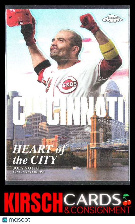 Joey Votto 2022 Topps Chrome #HOC-3 Heart of the City Cincinnati Reds