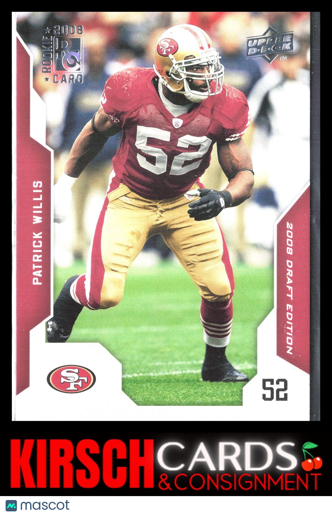 Patrick Willis 2008 Upper Deck Draft Edition #184 San Francisco 49ers