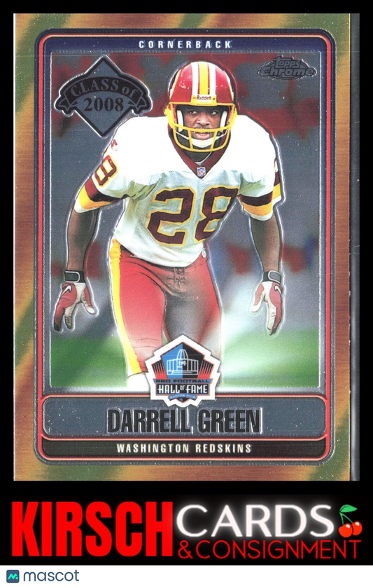 Darrell Green 2008 Topps Chrome #HOF-DG Hall of Fame Washington Redskins