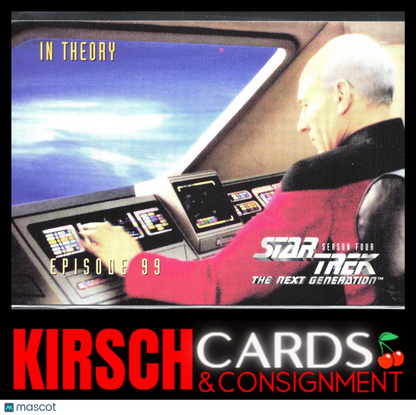 In Theory 1996 SkyBox Star Trek: The Next Generation Season 4 #396