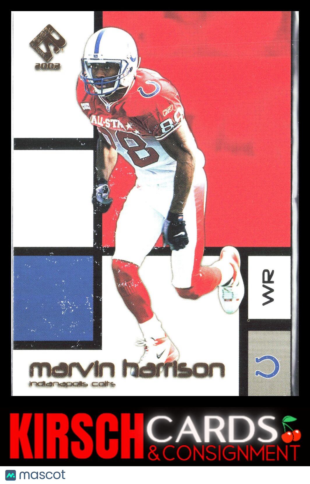 Marvin Harrison 2002 Pacific Private Stock Reserve #41 Indianapolis Colts