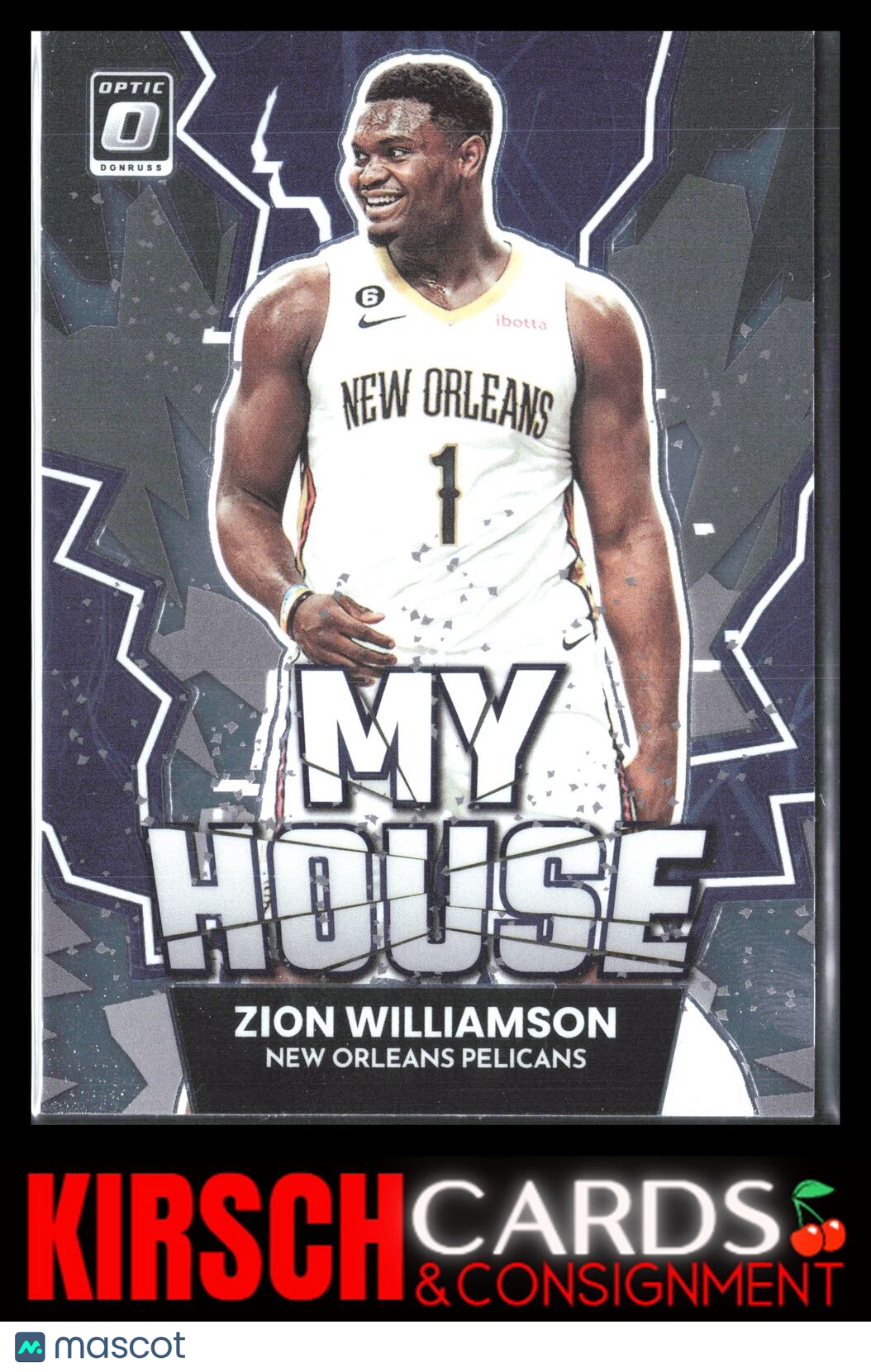 Zion Williamson 2022-23 Donruss Optic #20 My House New Orleans Pelicans